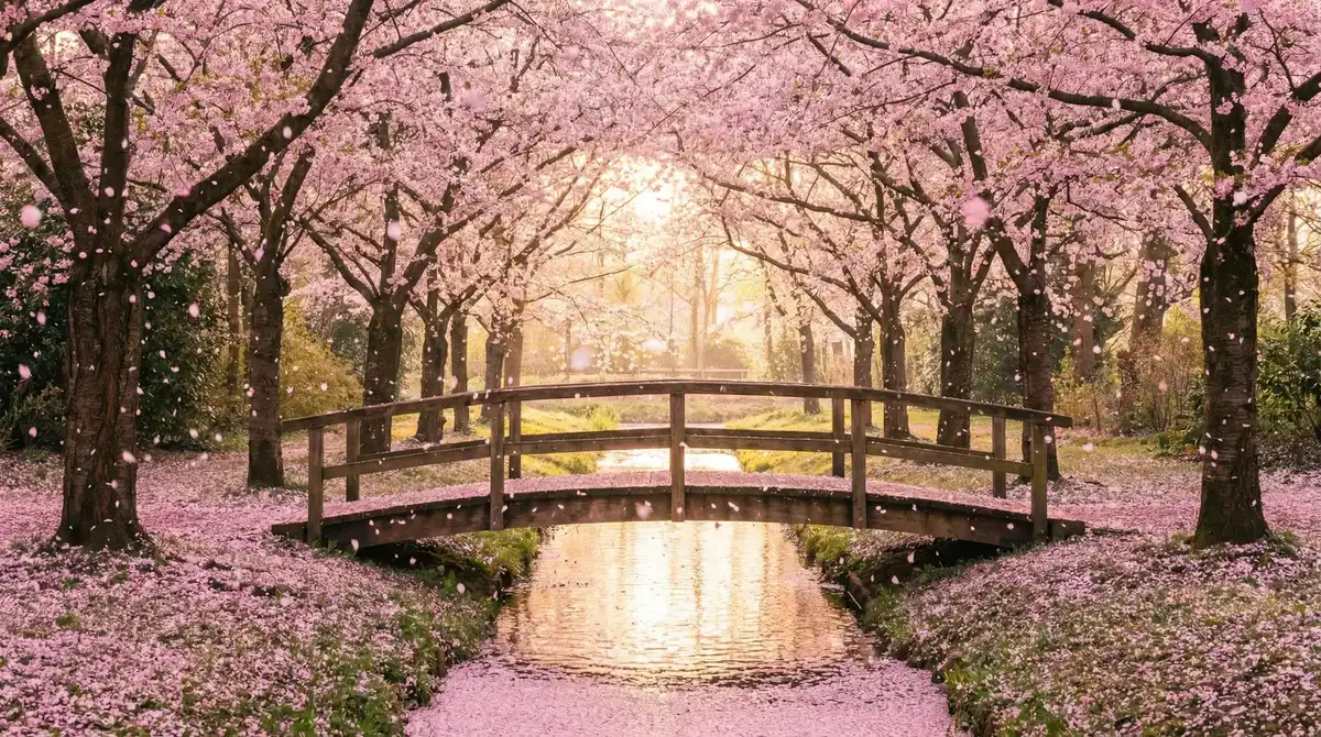 樱花桥畔 - 爱没有错电视剧全集在线观看免费 唯美风景